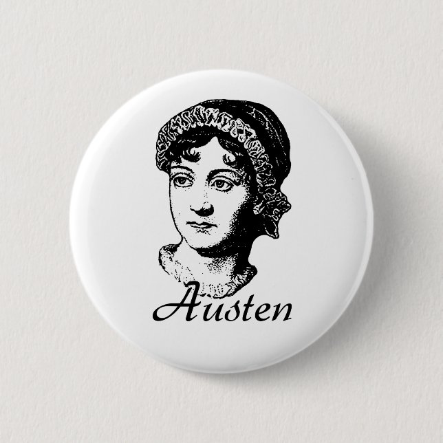 Jane Austen Button (Vorderseite)
