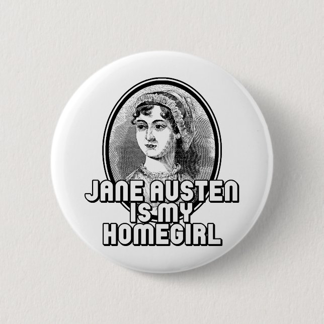 Jane Austen Button (Vorderseite)