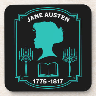 Jane Austen English Novelist Getränkeuntersetzer