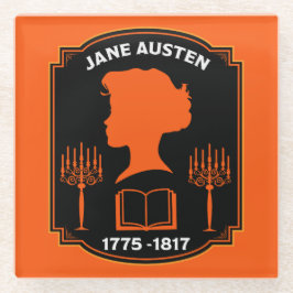Jane Austen English Novelist Glasuntersetzer