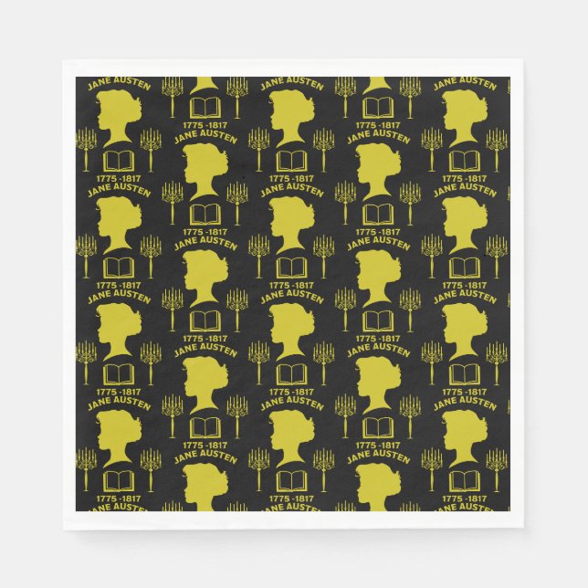 Jane Austen English Novelist Serviette (Vorderseite)