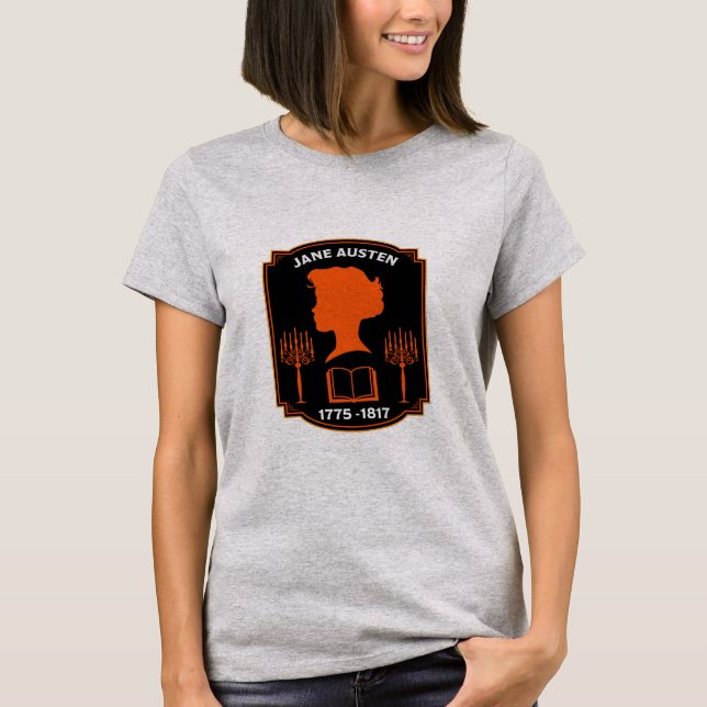 Jane Austen English Novelist T-Shirt (Vorderseite)