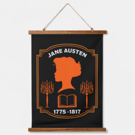 Jane Austen English Novelist Wandteppich Mit Holzrahmen