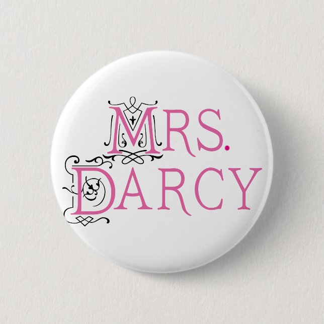 Jane Austen-Frau Darcy Gift Button (Vorderseite)
