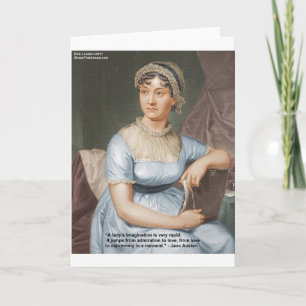 Jane Austen Freundschaft/Liebe/Balsam Liebeszitate Karte