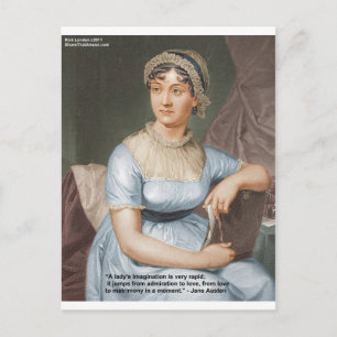 Jane Austen Freundschaft/Liebe/Balsam Liebeszitate Postkarte