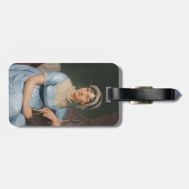 Jane-Austen-Gepäckanhänger Gepäckanhänger (Rückseite horizontal)