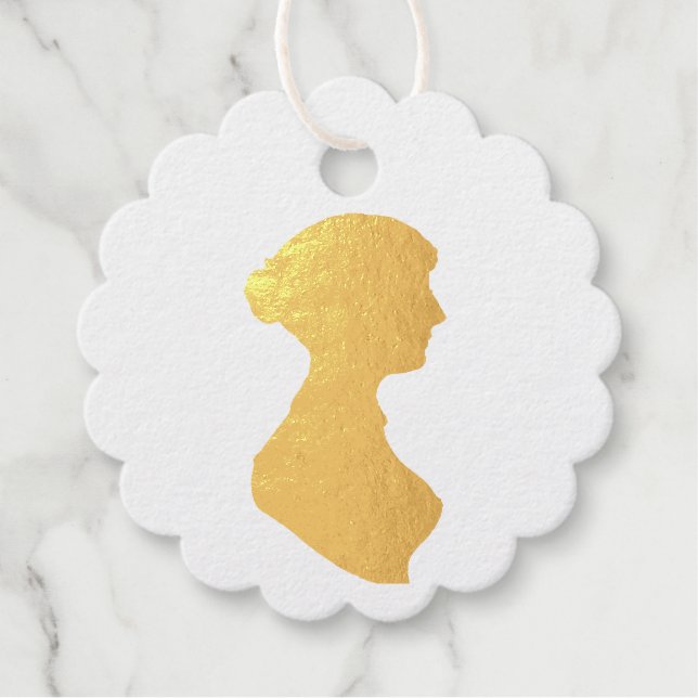 Jane Austen Geschenkanhänger (Vorderseite)