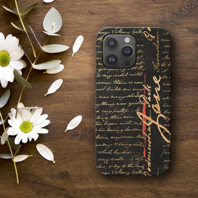 Jane Austen Handwriting Case-Mate iPhone Case (Von Creator hochgeladen)