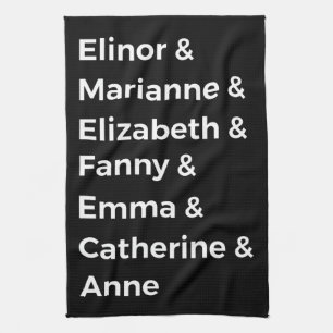Jane Austen Heroines I Geschirrtuch