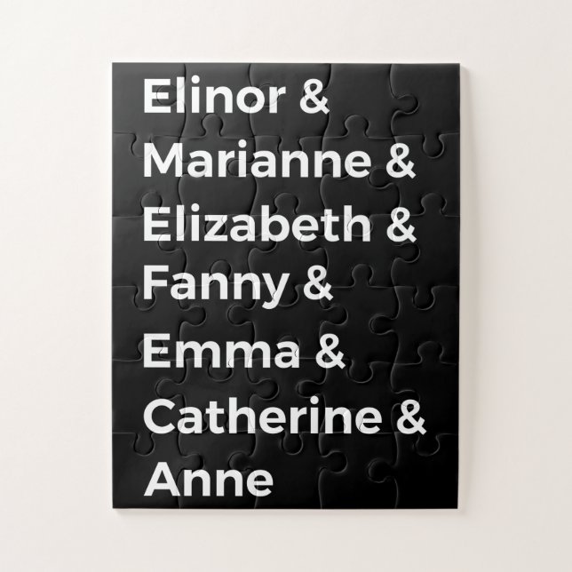 Jane Austen Heroines I Puzzle (Vertikal)