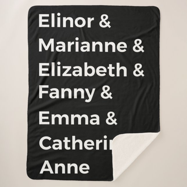 Jane Austen Heroines I Sherpadecke (Vorderseite)