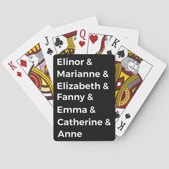 Jane Austen Heroines I Spielkarten (Rückseite)