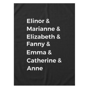 Jane Austen Heroines I Tischdecke