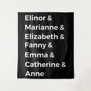 Jane Austen Heroines I Wandteppich