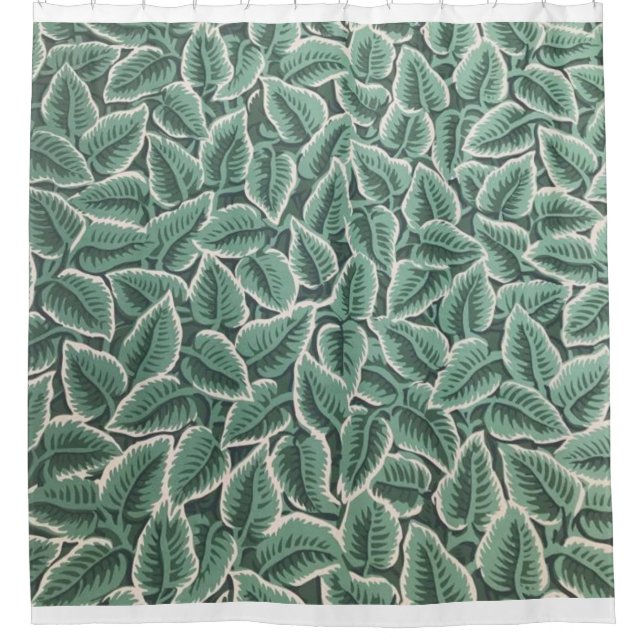 Jane Austen Home Wallpaper Duschvorhang (Vorderseite)