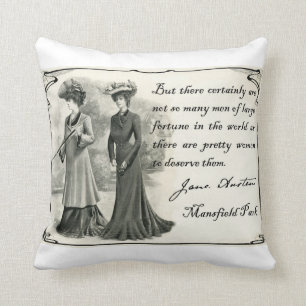 Jane Austen: Hübsche Frauen Kissen
