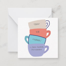 Jane Austen Inspirierte Note Card Mitteilungskarte