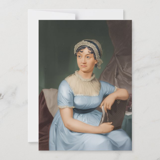 Jane Austen invites Magneteinladung (Vorderseite)
