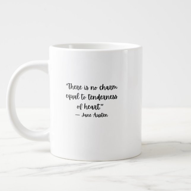 Jane Austen Klassiker Literatur Kaffeetasse Jumbo-Tasse (Links)