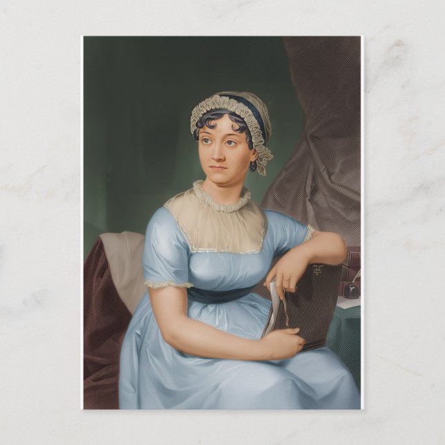 Jane Austen lädt ein Postkarte (Vorderseite)
