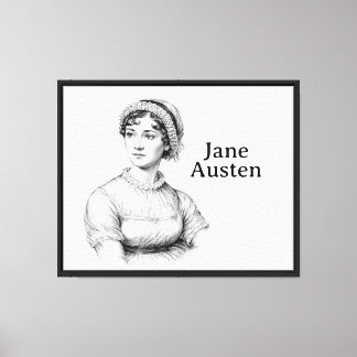Jane Austen Leinwanddruck