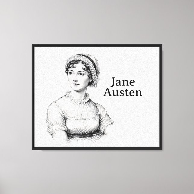 Jane Austen Leinwanddruck (Vorderseite)