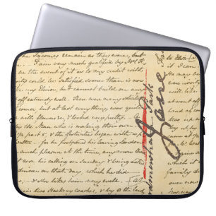 Jane Austen Letter Laptopschutzhülle