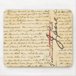 Jane Austen Letter Mousepad