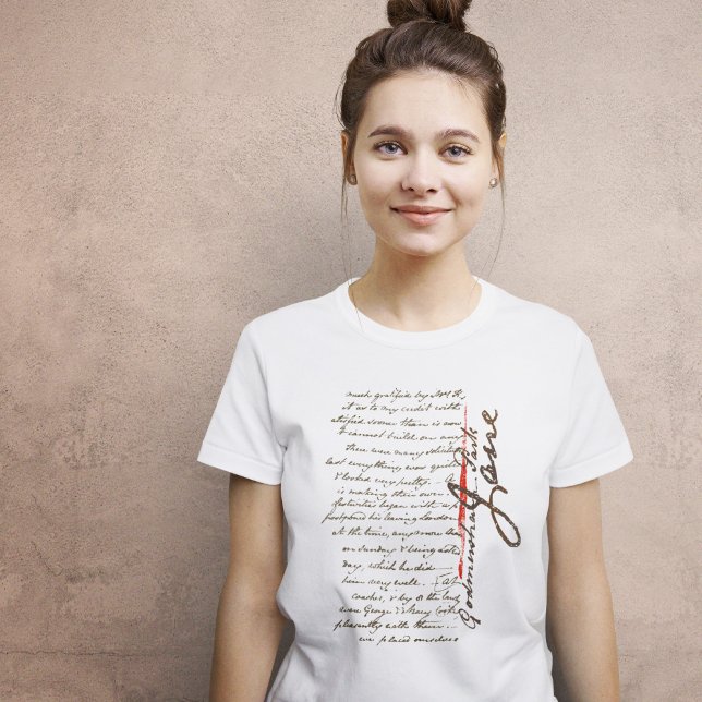 Jane Austen Letter T-Shirt (Von Creator hochgeladen)
