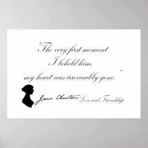 Jane Austen Liebe und Freundschaftsangebot Poster