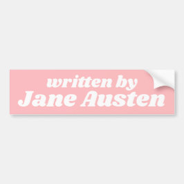 Jane Austen Lieblingsschriftstellerin Girly Pastel Autoaufkleber