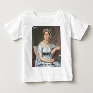 Jane Austen Loved U Less Zitat Auf Geschenken & Ka Baby T-shirt