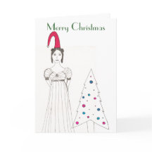 Jane Austen Mädchen, Weihnachts-Floppy hat, Christ