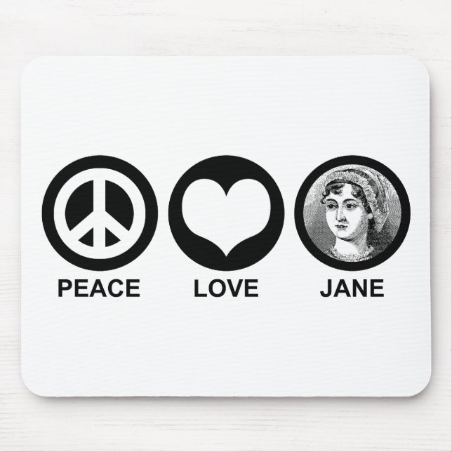 Jane Austen Mousepad (Vorne)