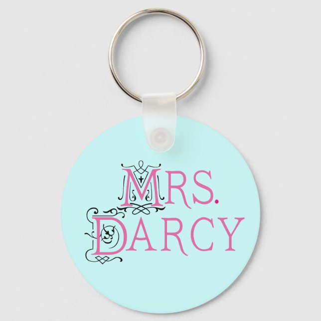 Jane Austen Mrs. Darcy Gift Schlüsselanhänger (Vorderseite)