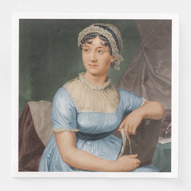Jane Austen napkins Serviette (Vorderseite)