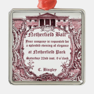 Jane Austen: Netherfield Ball laden ein Ornament Aus Metall