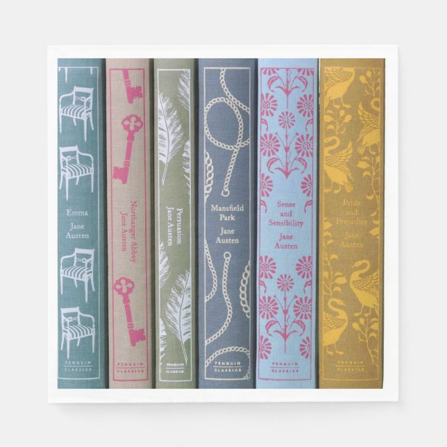 Jane Austen Novels Napkins Serviette (Vorderseite)