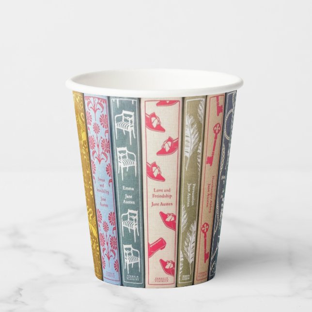 Jane Austen Novels Paper Cups Pappbecher (Vorderseite)