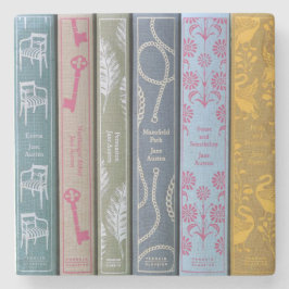 Jane Austen Novels Steinuntersetzer