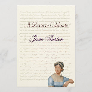 Jane Austen Party Geburtstagsfeier Quotes Einladung