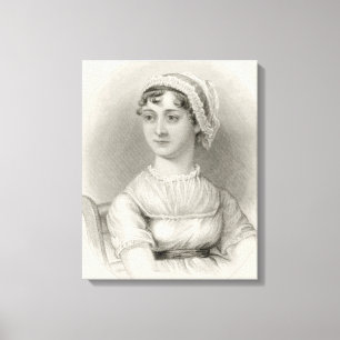 Jane Austen Portrait Leinwanddruck