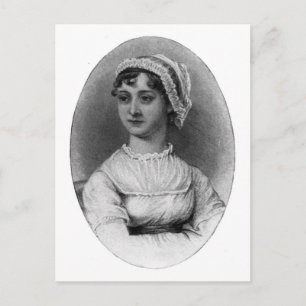 Jane Austen Portrait Postkarte