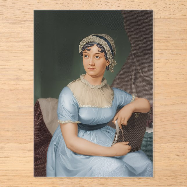 Jane-Austen-Porträt Acryleinladungen (Vorderseite)