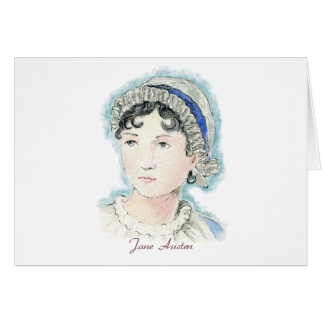 Jane Austen-Porträt durch Alice Flynn (Vorderseite (Horizontal))