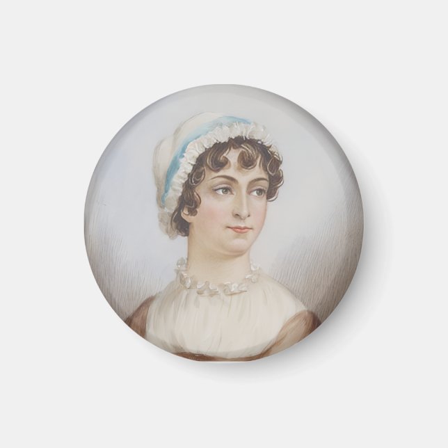 Jane-Austen-Porträt Magnet (Vorne)