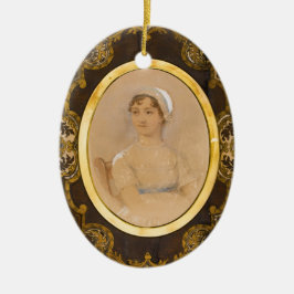 Jane Austen-Porträtverzierung Keramikornament