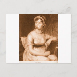 Jane Austen Postkarte