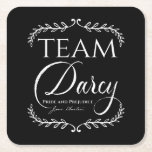Jane Austen Pride und Prejudice Darcy Geschenk Bo Rechteckiger Pappuntersetzer<br><div class="desc">Eine lustige und elegante Sendung der Unterstützung für Fitzwilliam Darcy.</div>